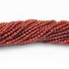 Natural Red Onyx Faceted Round Beads Strand Length 15 Inches and Size 2mm approx. 